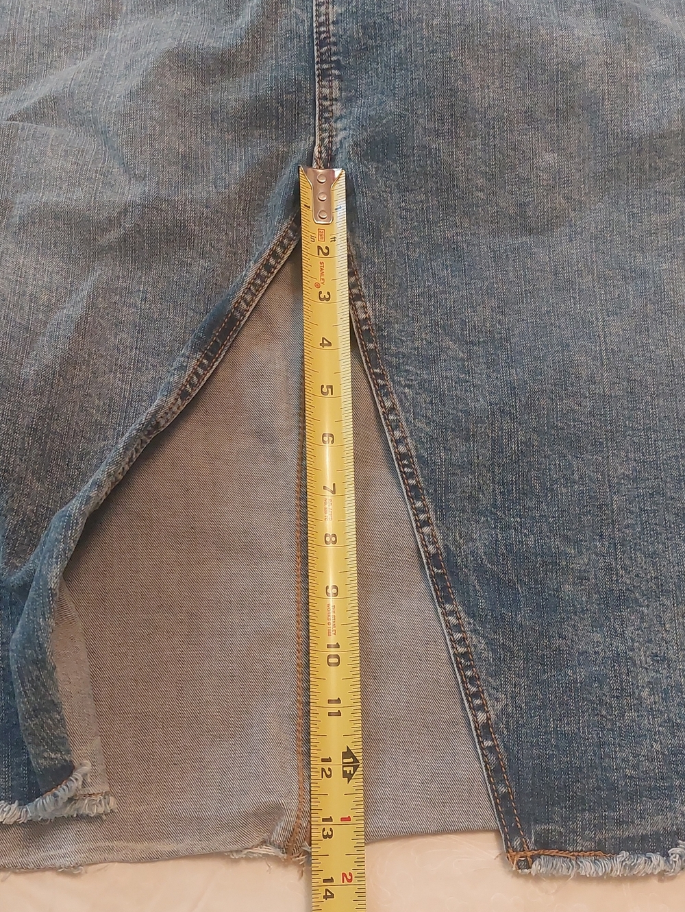 Torrid Blue Denim Midi Split Front Jean Skirt Sz 20 *Runs Bigger - Picture 15 of 15